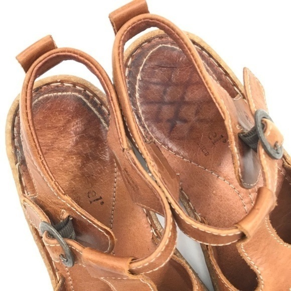 Josef Seibel Tan Mary Jane Leather Sandals size 37 - Picture 6 of 10